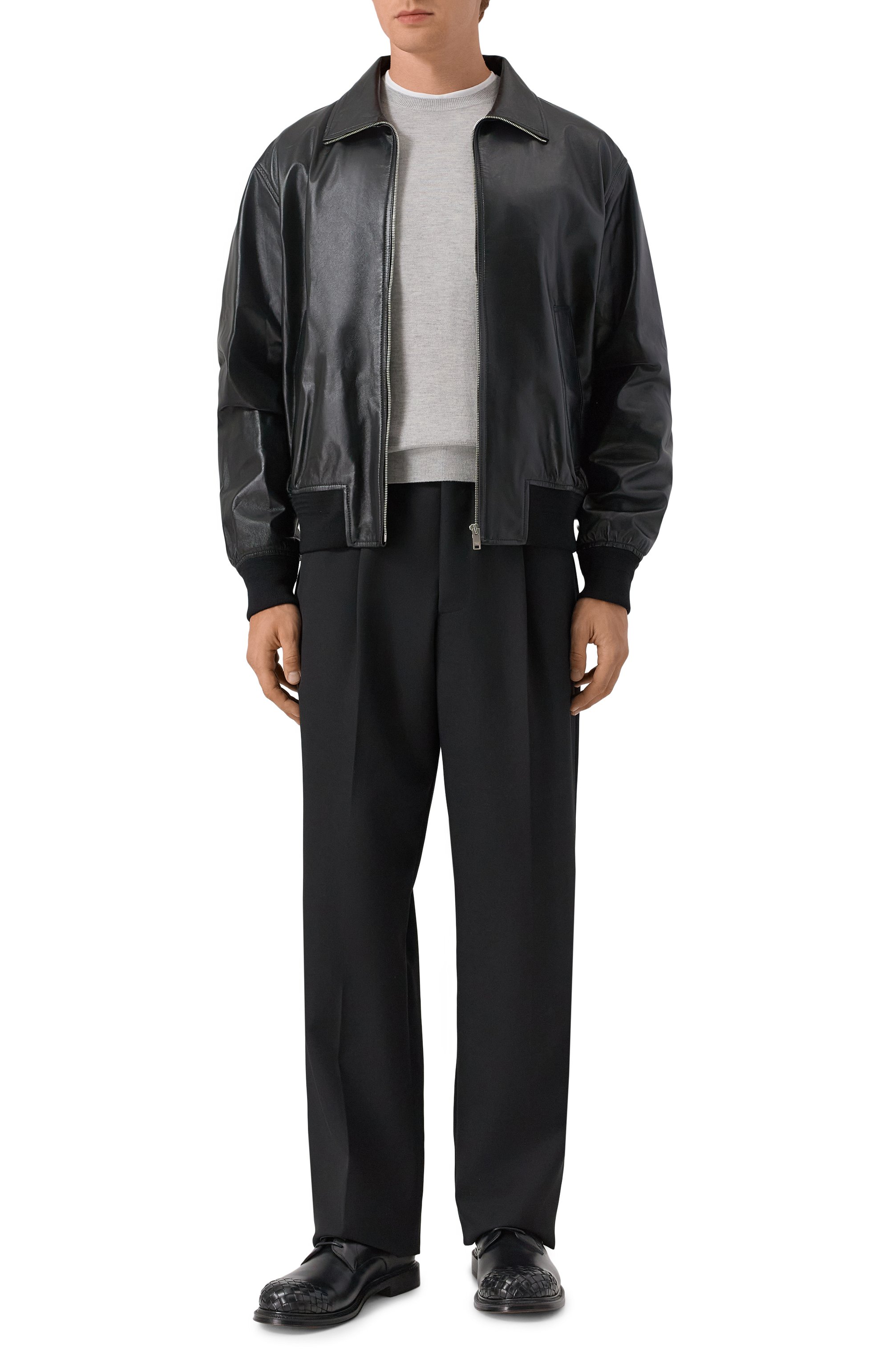 Кожаный бомбер BOTTEGA VENETA, арт. 785266/V5AC0, фото 2