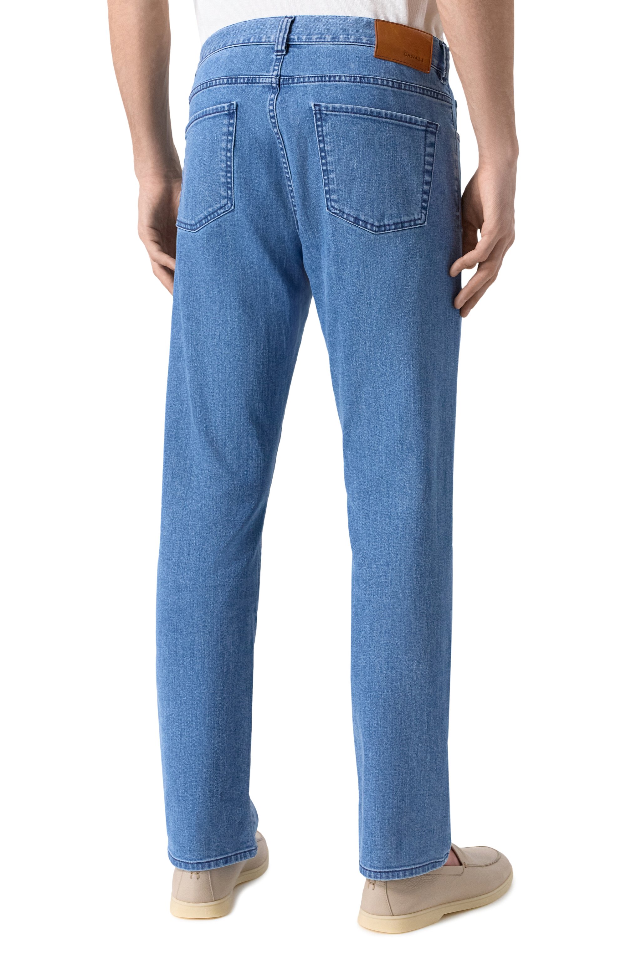 Джинсы CANALI голубого цвета по цене 49950 руб., арт. 91719/PD00018, фото 4 Джинсы CANALI, арт. 91719/PD00018, фото 4