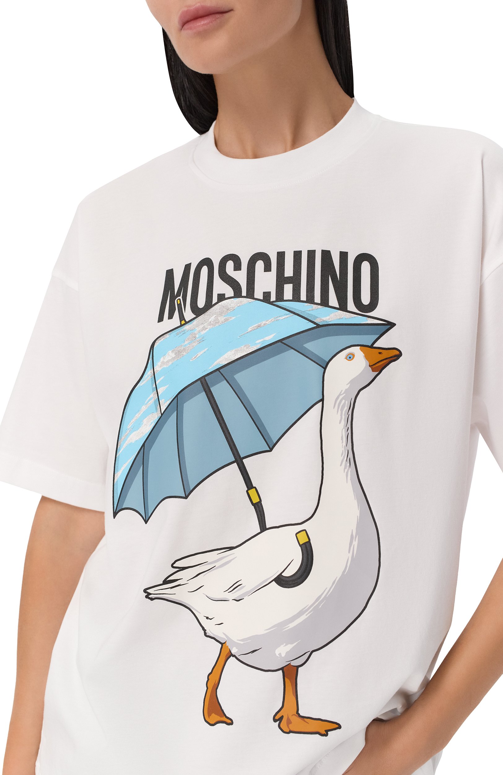 Хлопковая футболка MOSCHINO, арт. J0703/5541, фото 5