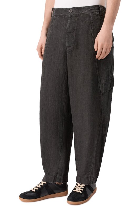 Льняные брюки-карго Transit CFUTRCH176E Серый  CFUTRCH176E Фото 3