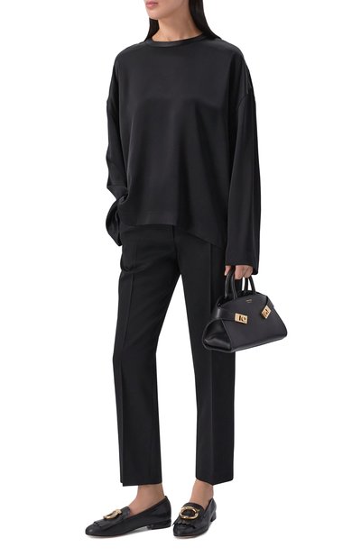 Кожаные лоферы maxi gancini FERRAGAMO, арт. 01K907/790, фото 3