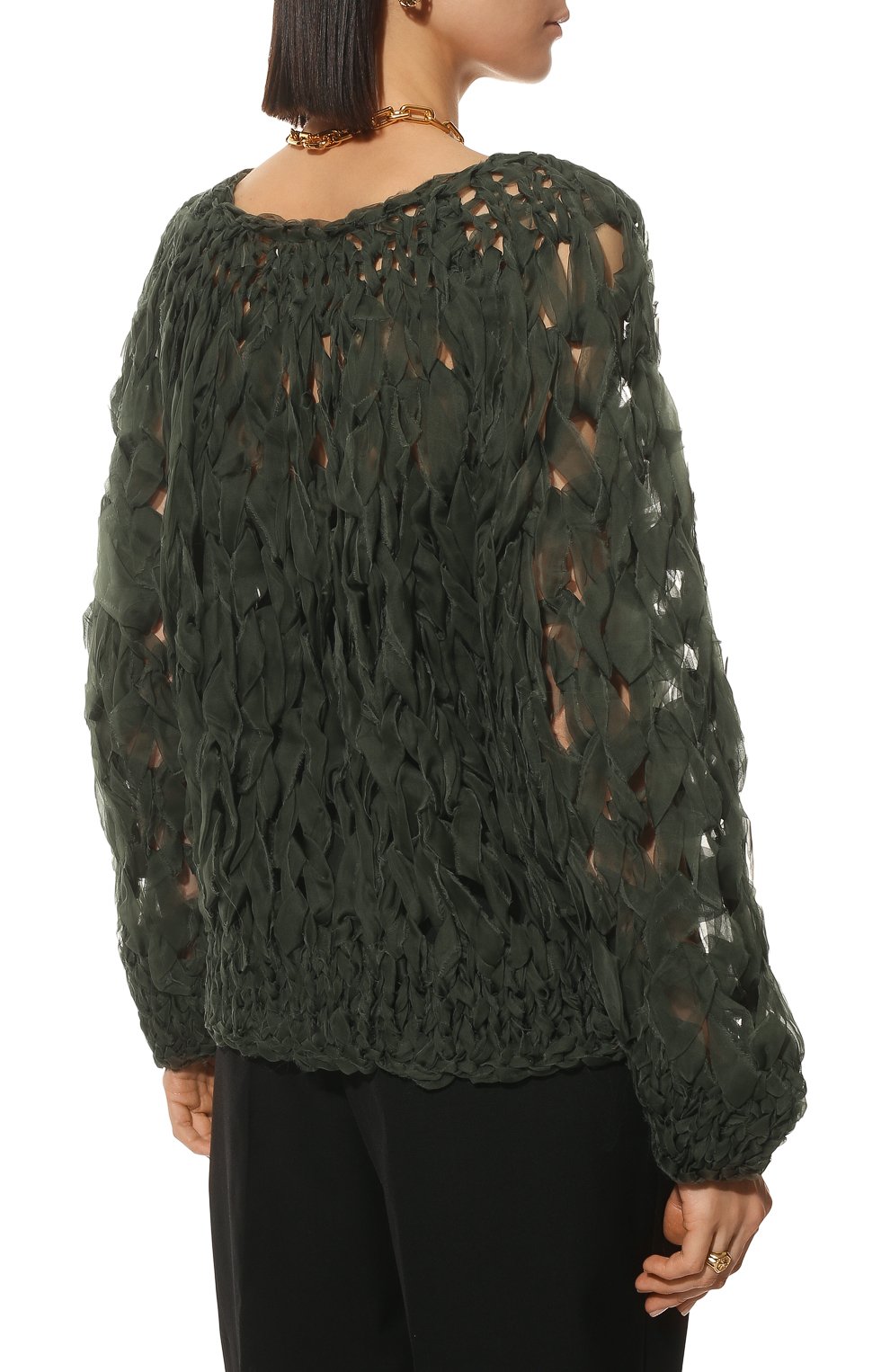 Шелковая блузка DRIES VAN NOTEN, арт. 221-011270-4710, фото 4