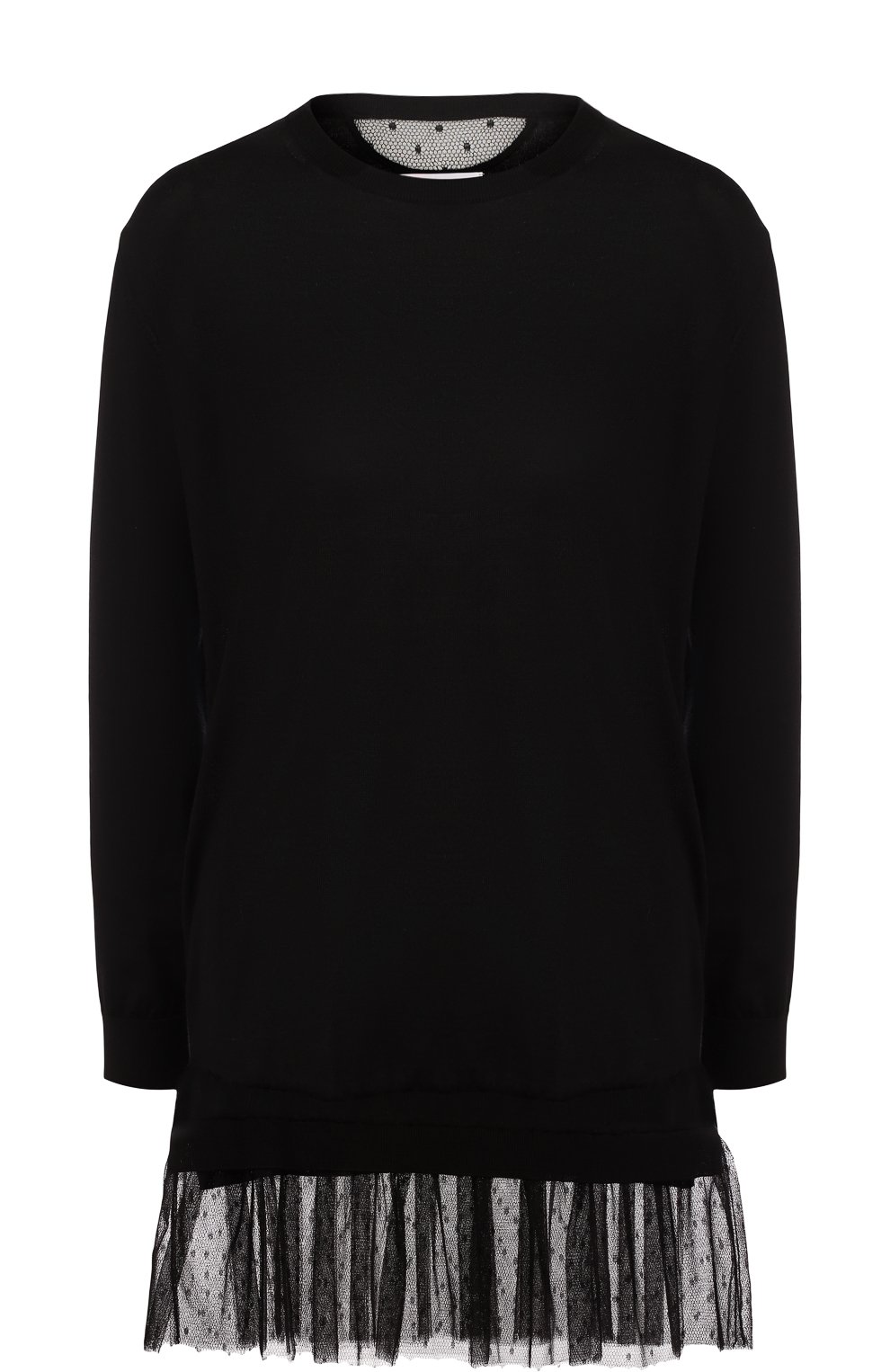 Пуловер из смеси кашемира и шелка с оборкой REDVALENTINO, арт. PR3KC04K/1W7, фото 1