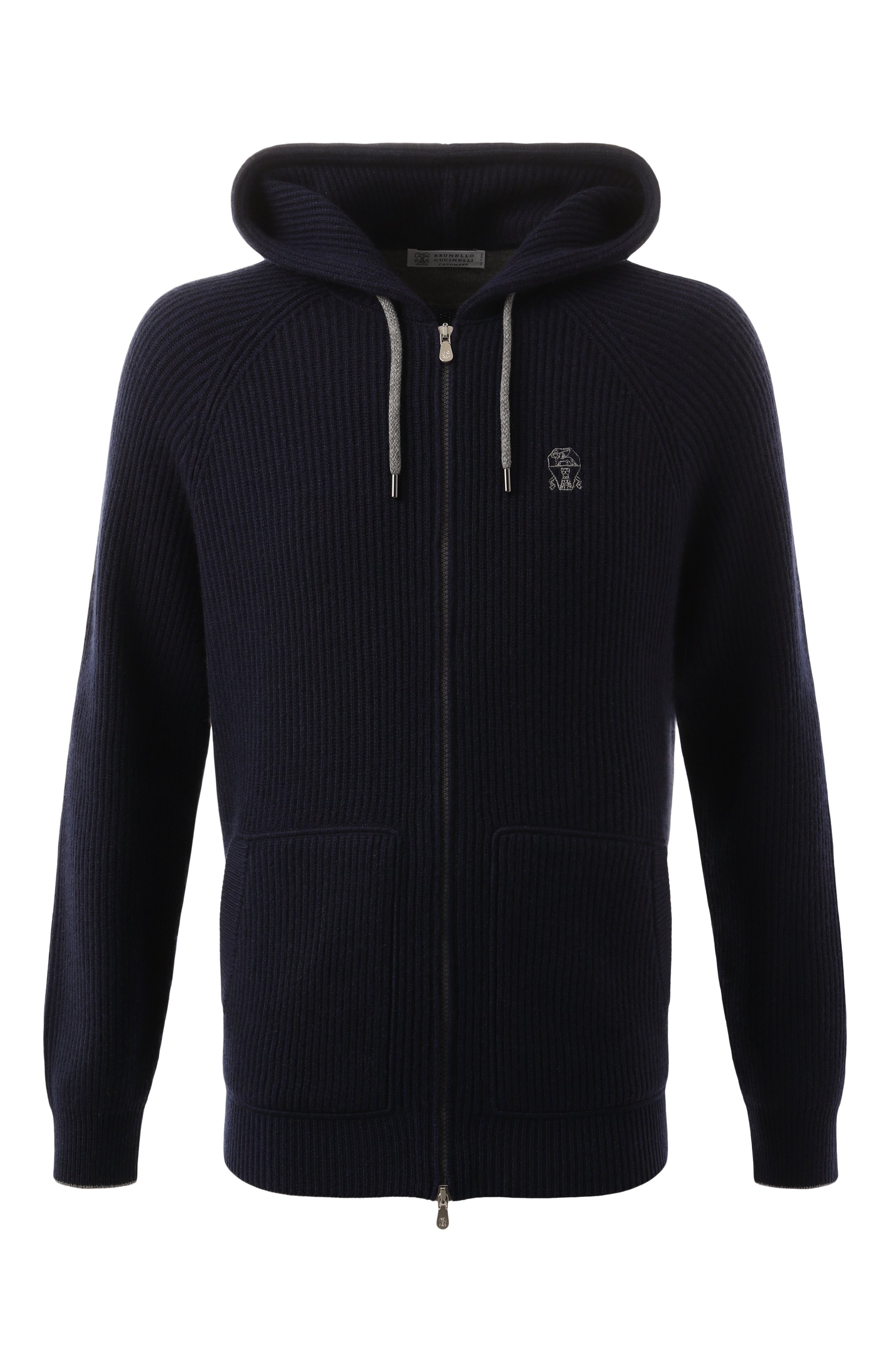 Кашемировый кардиган BRUNELLO CUCINELLI темно-синего цвета по цене 415000 руб., арт. M22704806G, фото 1 Кашемировый кардиган BRUNELLO CUCINELLI, арт. M22704806G, фото 1