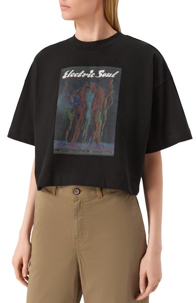 Хлопковая футболка HUGO, арт. 50540927, фото 3