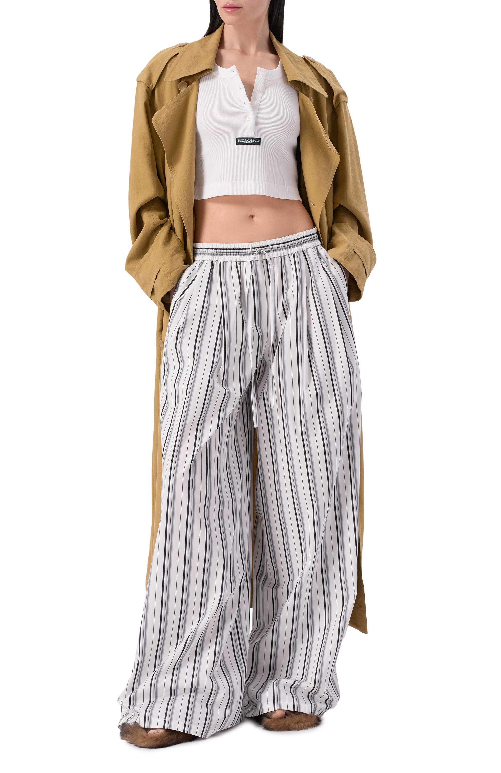 Хлопковые брюки DOLCE & GABBANA, арт. FTDJET/FR51U, фото 2