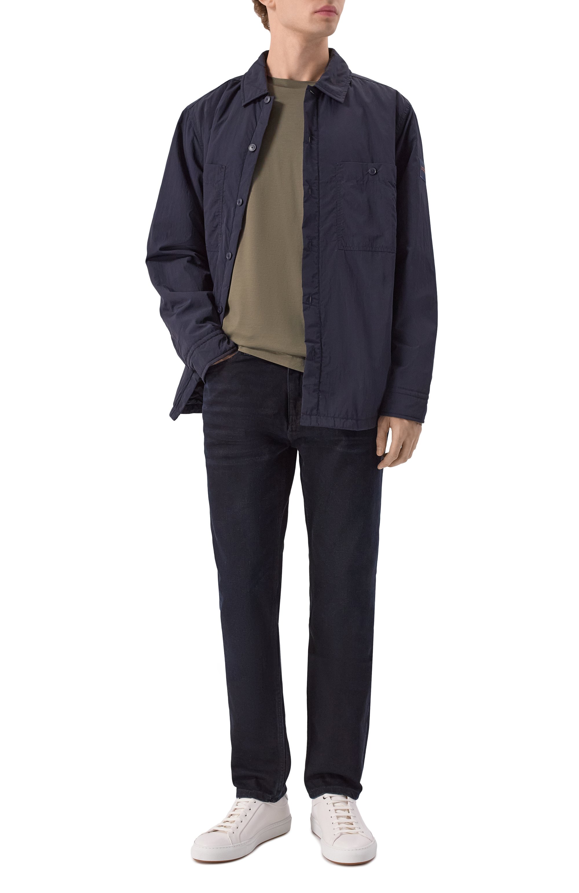 Лонгслив из лиоцелла и хлопка EMPORIO ARMANI, арт. 8N1TE9/1JUVZ, фото 2