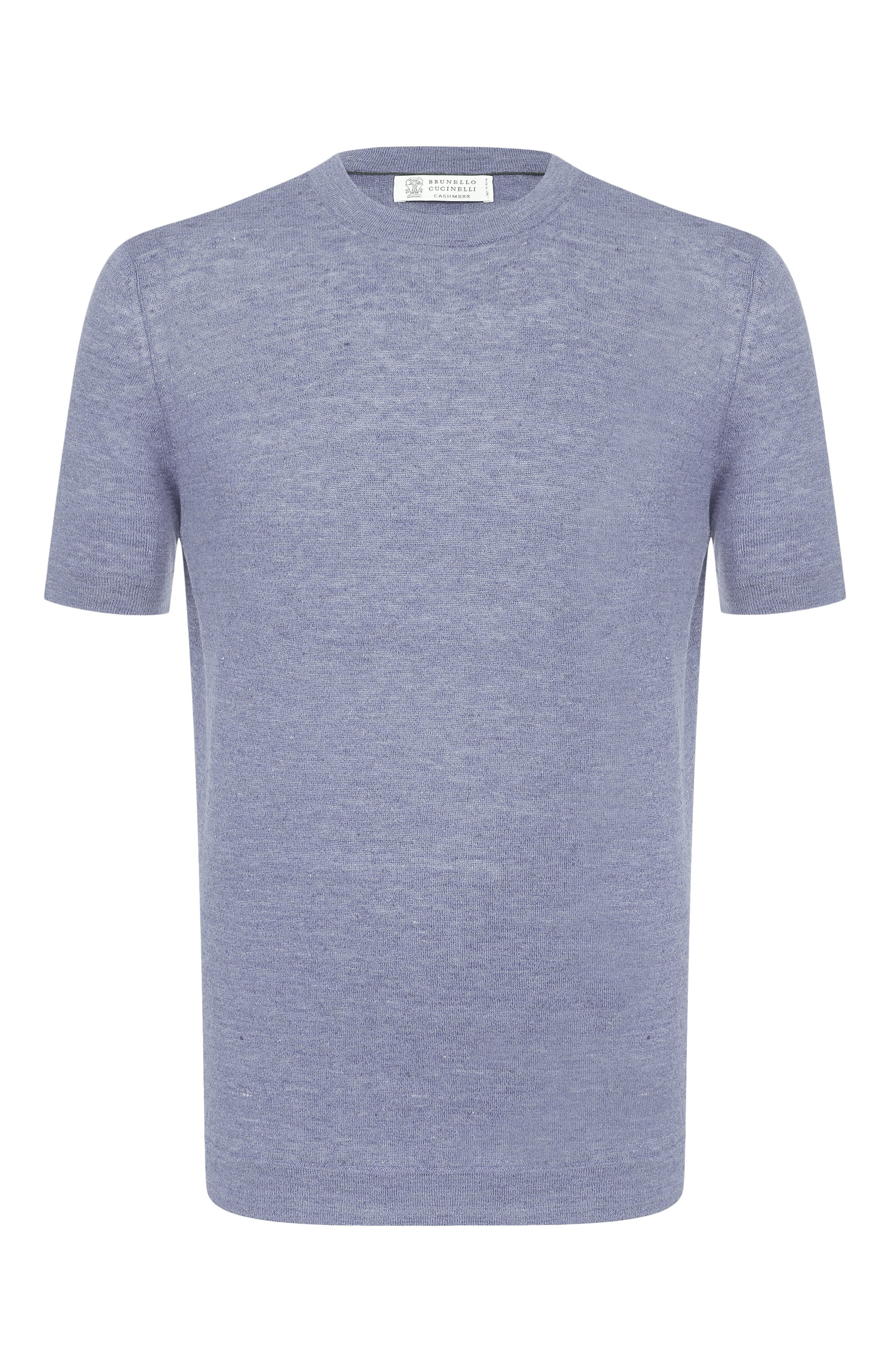 Футболка изо льна и хлопка BRUNELLO CUCINELLI, арт. M2L00340, фото 1