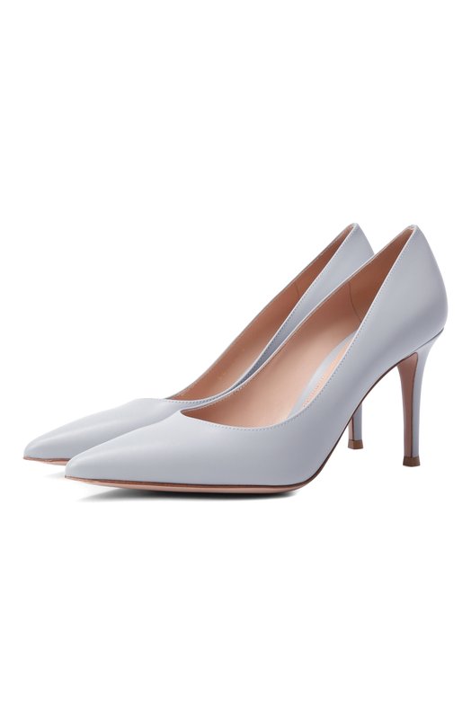 Кожаные туфли Gianvito 85 Gianvito Rossi G24580.85RIC.VITCL0U Голубой G24580.85RIC.VITCL0U