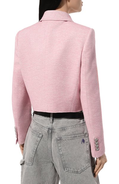 Твидовый жакет JUUN.J розового цвета по цене 79150 руб., арт. JW4211W03, фото 4 Твидовый жакет JUUN.J, арт. JW4211W03, фото 4