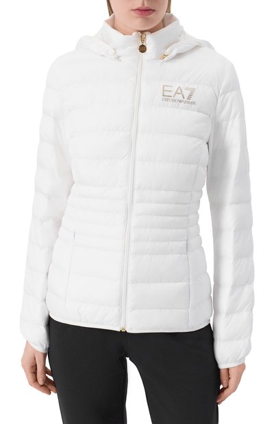 Утепленная куртка EA7 белого цвета по цене 20950 руб., арт. 8NTB23/TNF8Z, фото 3 Утепленная куртка EA7, арт. 8NTB23/TNF8Z, фото 3