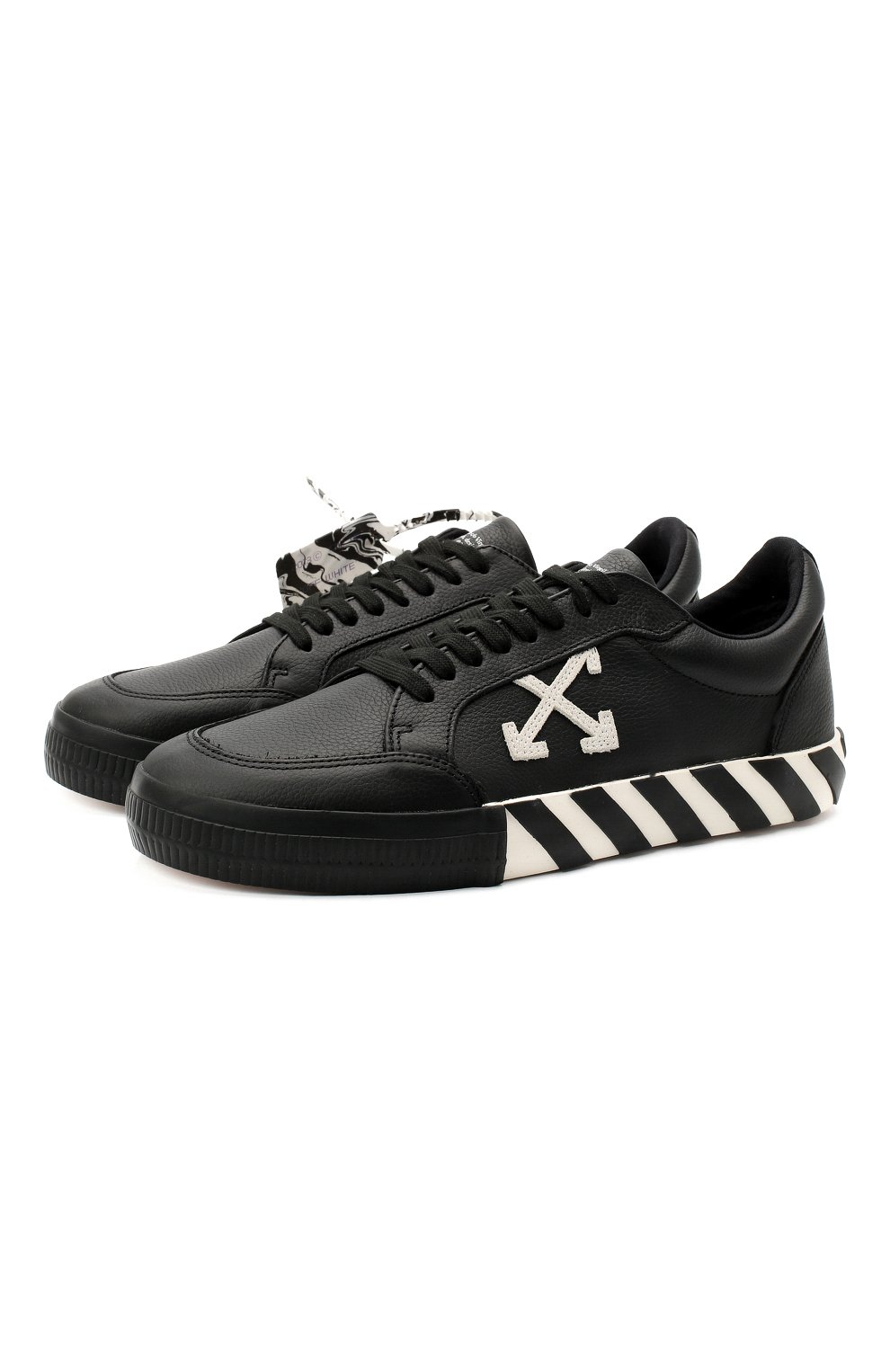 Кожаные кеды vulcanized OFF-WHITE, арт. 0MIA085E20LEA0011001, фото 1