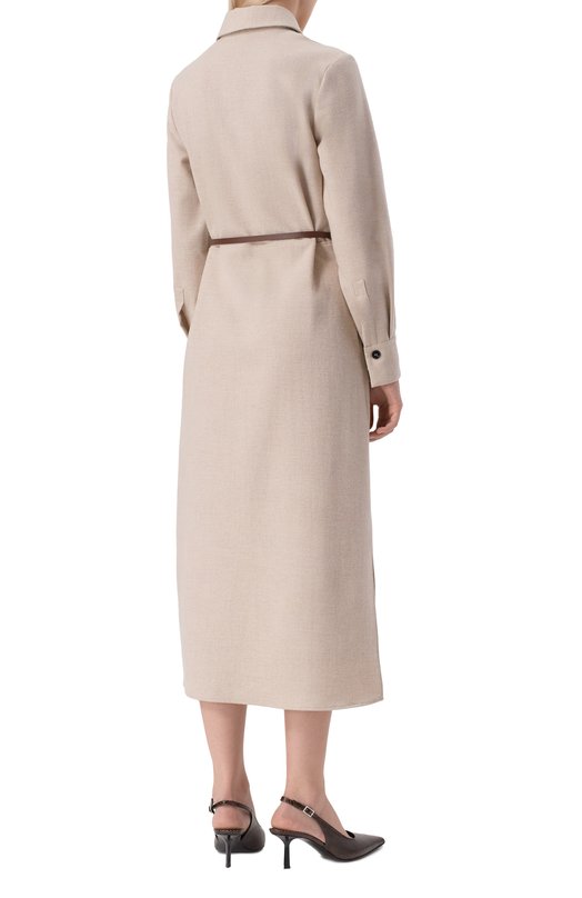 Шерстяное платье Antonelli Firenze P6484/899C Кремовый  P6484/899C Фото 3