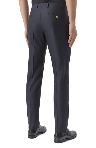 Брюки из шерсти и шелка DOLCE & GABBANA, арт. GY5UMZ/FU3H1, фото 4