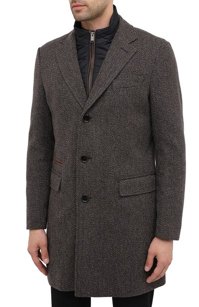 Шерстяное пальто BOSS, арт. 50438640, фото 3