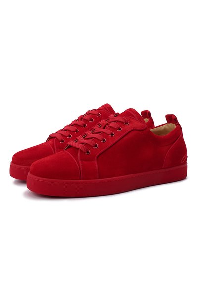 Мужские замшевые кеды fun louis junior CHRISTIAN LOUBOUTIN, арт. 1220230/FUN L0UIS JUNI0R FLAT