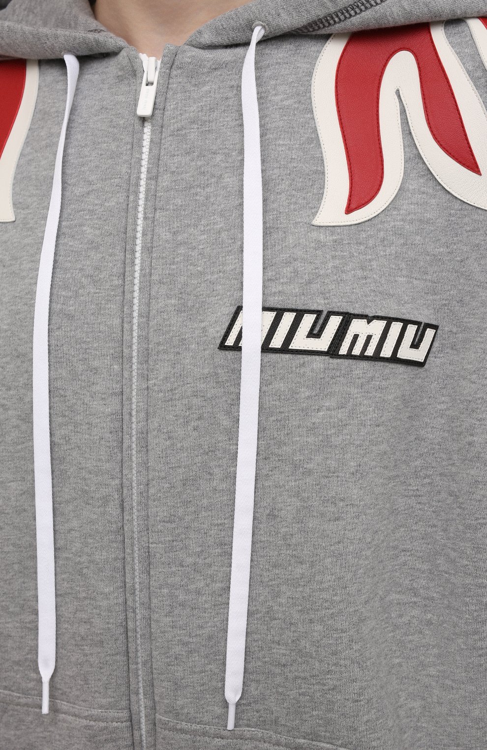 Хлопковая толстовка MIU MIU, арт. MJL788-1ZPA-F0031, фото 5