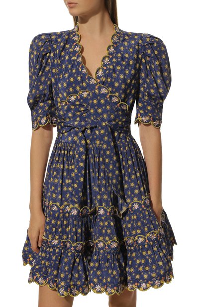 Платье из вискозы CELIAB синего цвета по цене 46300 руб., арт. RS22-CB-D10-B BLUE, фото 3 Платье из вискозы CELIAB, арт. RS22-CB-D10-B BLUE, фото 3