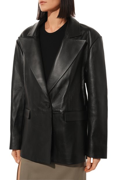 Кожаный жакет MAINLESS, арт. LJ22-01-01-BL, фото 3