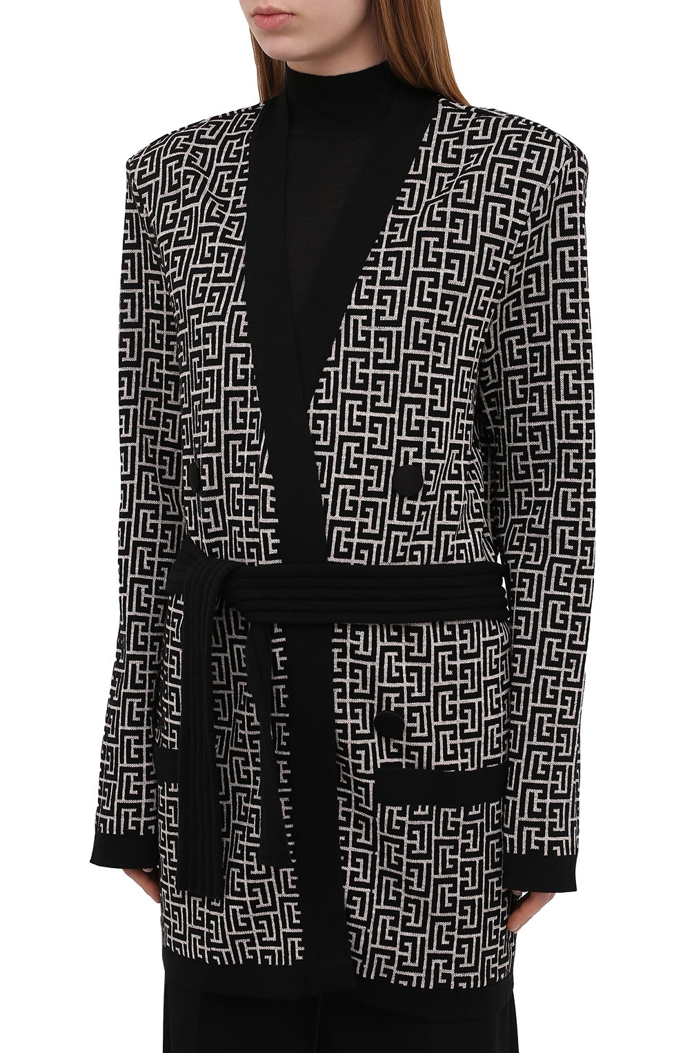 Кардиган из шерсти и льна BALMAIN, арт. VF0KN000/K256, фото 3