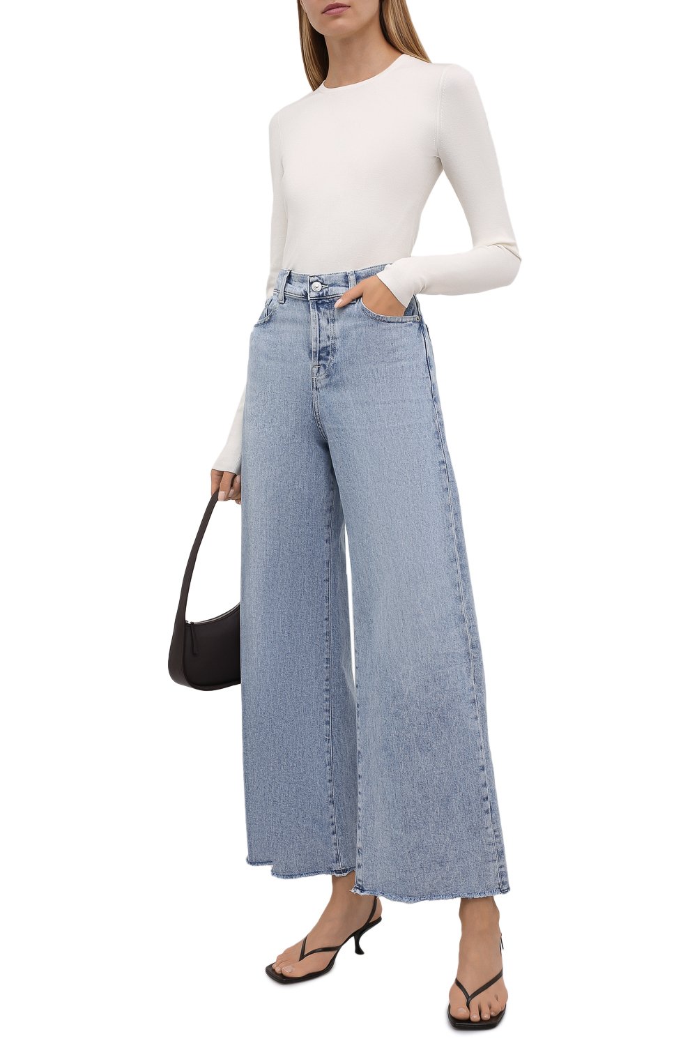 Джинсы 7 FOR ALL MANKIND голубого цвета по цене 21850 руб., арт. JSZ0B75TL0, фото 2 Джинсы 7 FOR ALL MANKIND, арт. JSZ0B75TL0, фото 2
