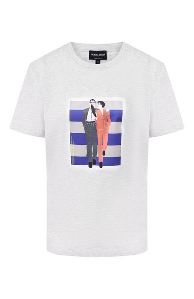 Женская хлопковая футболка GIORGIO ARMANI, арт. 6GAM53/AJPCZ