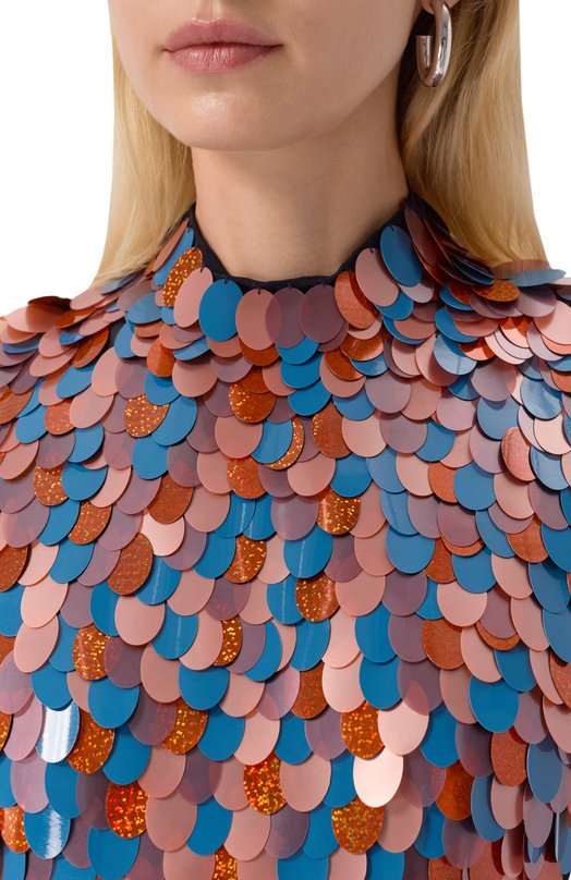 Топ из вискозы Dries Van Noten 010795-2317-504 Разноцветный  010795-2317-504 Фото 5