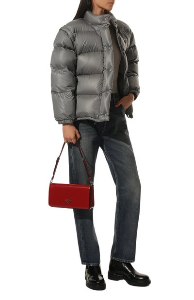 Пуховик PRADA серого цвета по цене 210000 руб., арт. 29K805-1IE0-F0D65-202, фото 2 Пуховик PRADA, арт. 29K805-1IE0-F0D65-202, фото 2