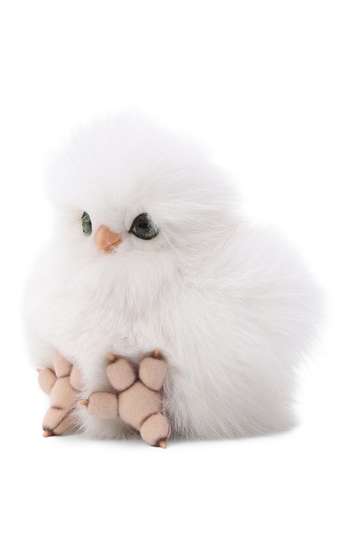 Мягкая игрушка совенок из песца CAROLON, арт. МИ-25-ЛГ-002-6, фото 2