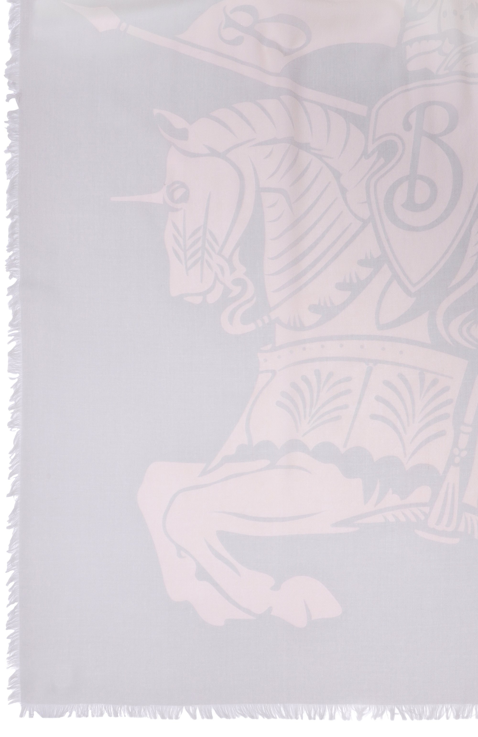 Шерстяной палантин BURBERRY серого цвета по цене 73950 руб., арт. 8113028, фото 4 Шерстяной палантин BURBERRY, арт. 8113028, фото 4