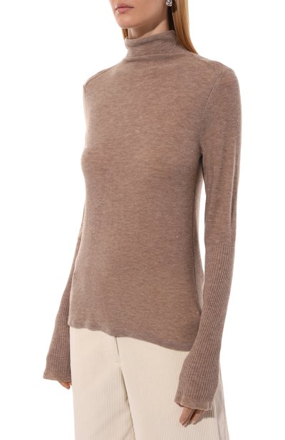 Шерстяная водолазка FREEAGE бежевого цвета по цене 62040 руб., арт. W25.SW036P.2010.102, фото 3 Шерстяная водолазка FREEAGE, арт. W25.SW036P.2010.102, фото 3