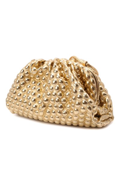 Клатч pouch mini BOTTEGA VENETA золотого цвета по цене 104000 руб., арт. 666790/V12K1, фото 4 Клатч pouch mini BOTTEGA VENETA, арт. 666790/V12K1, фото 4
