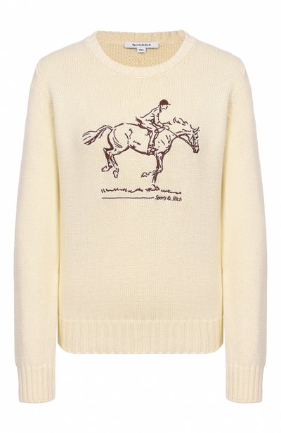 Женский хлопковый пуловер SPORTY AND RICH, арт. WS06565245WH37