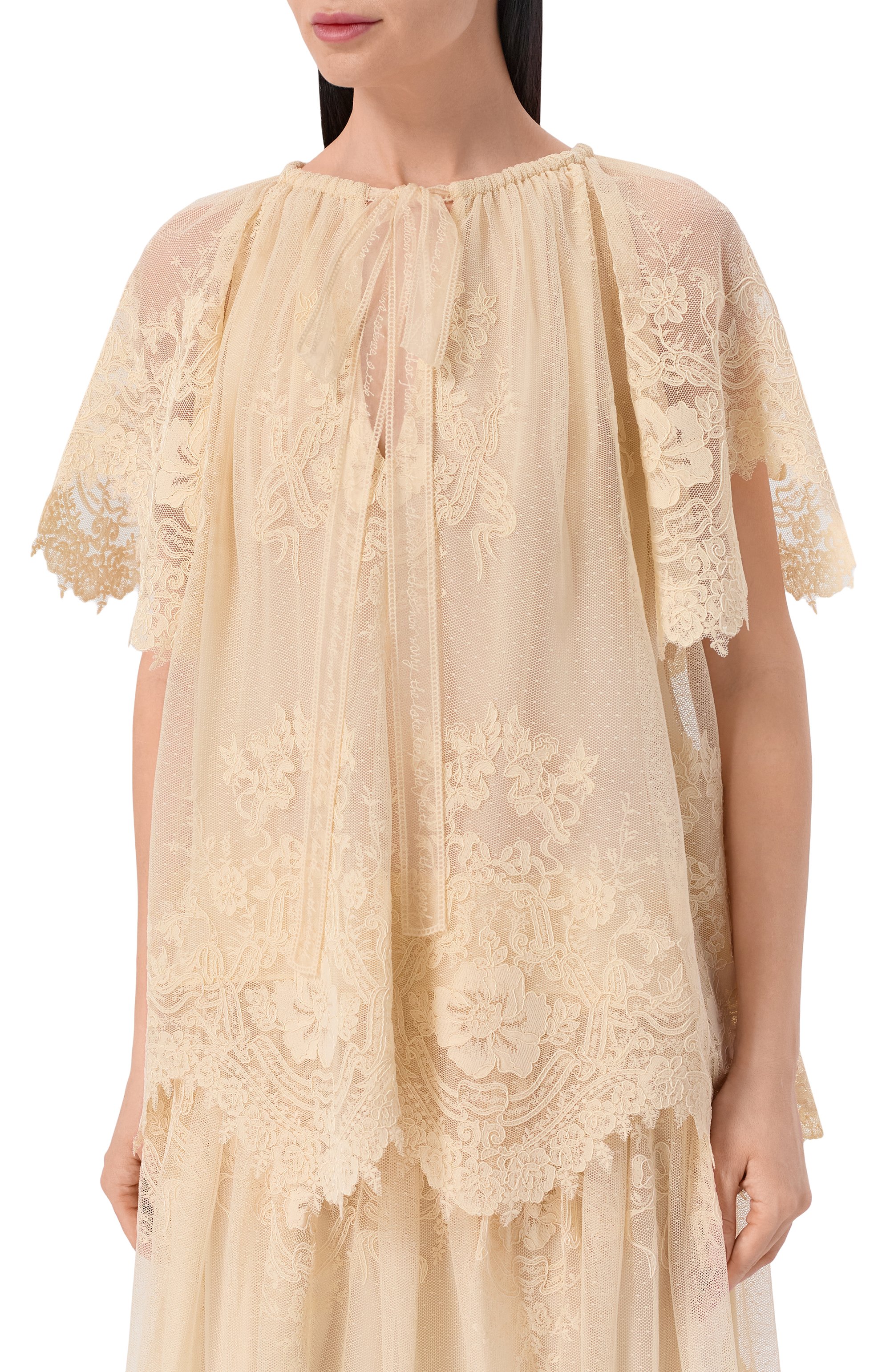 Блузка ZIMMERMANN кремового цвета по цене 157000 руб., арт. 8843TS261, фото 3 Блузка ZIMMERMANN, арт. 8843TS261, фото 3