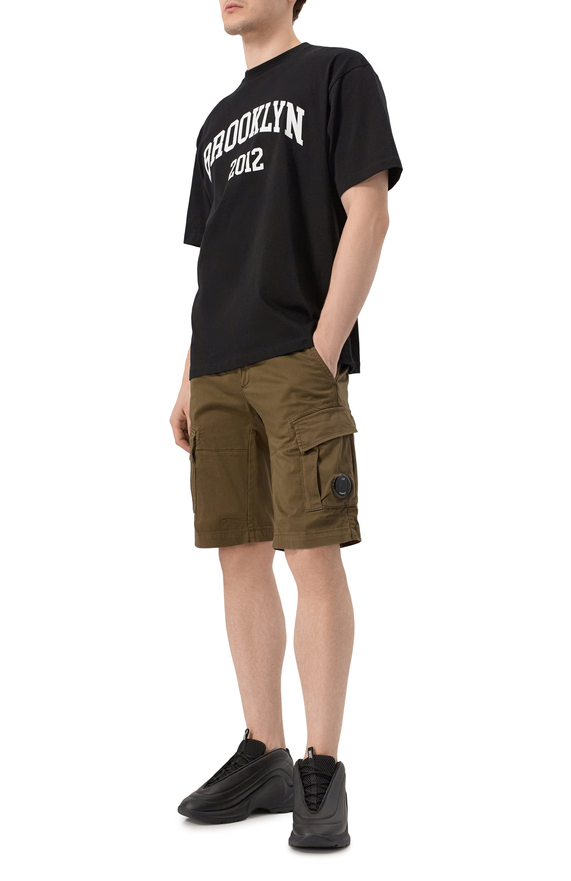 Хлопковые шорты C.P. COMPANY, арт. 18CMBE116A005694G, фото 2