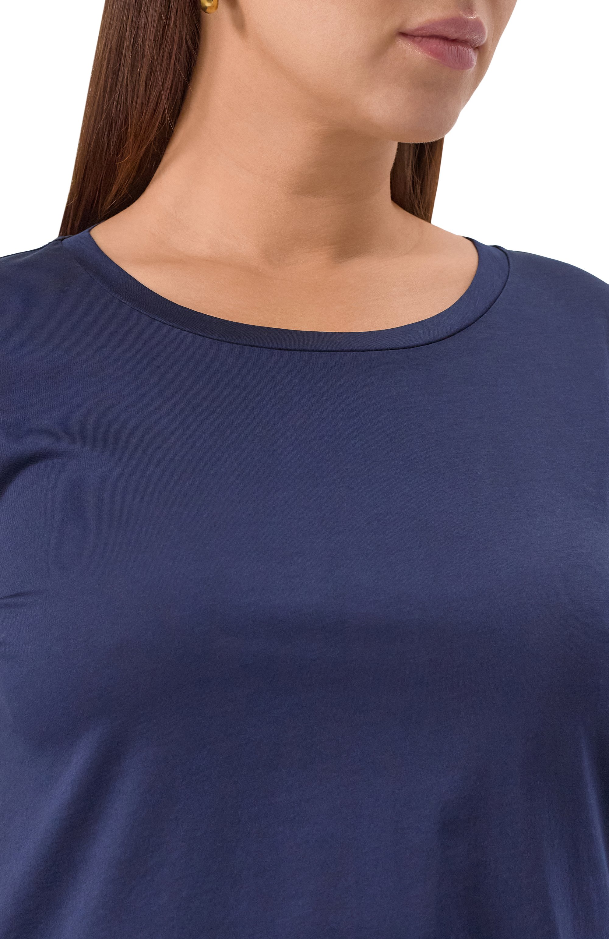 Хлопковый лонгслив MARINA SPORT синего цвета по цене 15950 руб., арт. T0KI0, фото 5 Хлопковый лонгслив MARINA SPORT, арт. T0KI0, фото 5