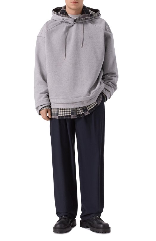 Хлопковое худи Juun.J JC5Y41P51 Серый  JC5Y41P51 Фото 2