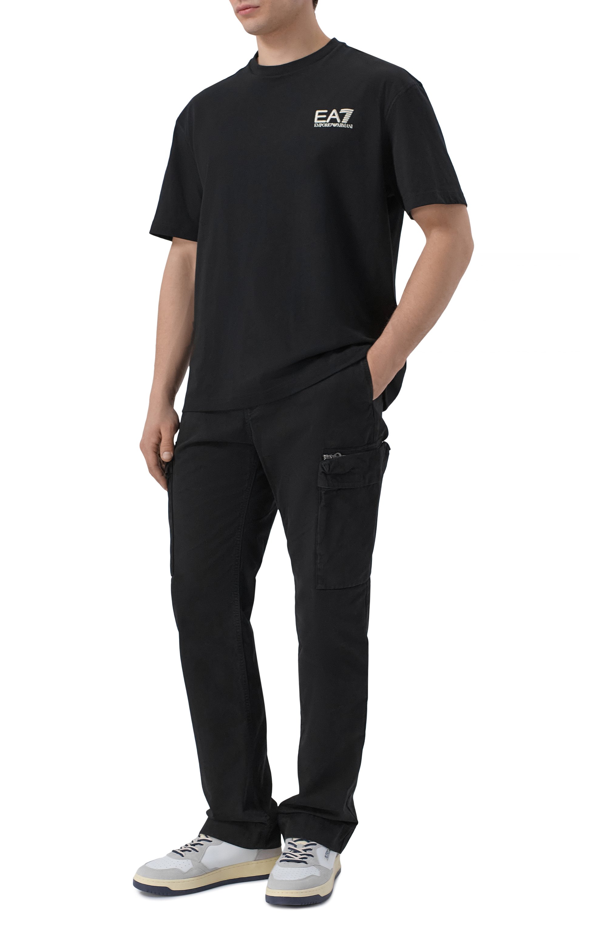 Хлопковая футболка EA7, арт. 7M001402/AF22264, фото 2