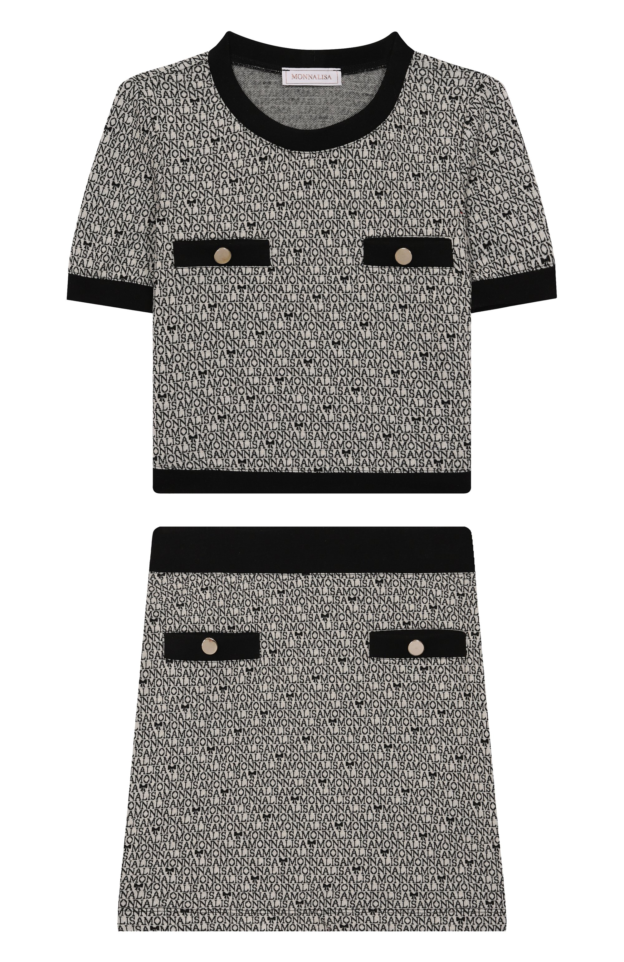 Комплект из топа и юбки MONNALISA, арт. 17F500, фото 1