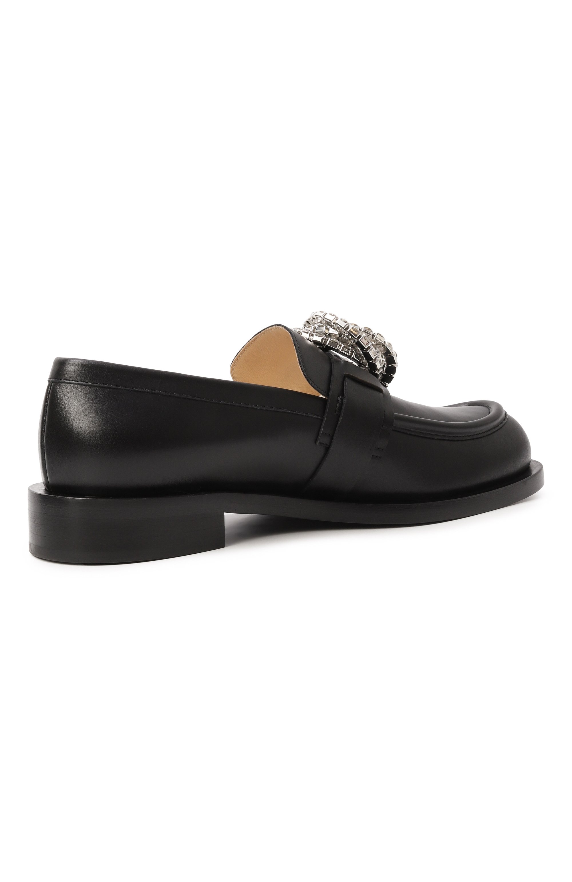 Кожаные лоферы galaxy MACH & MACH, арт. FW25-S0743-30-NAP-BLK, фото 5