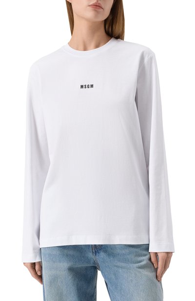 Хлопковый лонгслив MSGM, арт. 2000MDM501 200002, фото 3