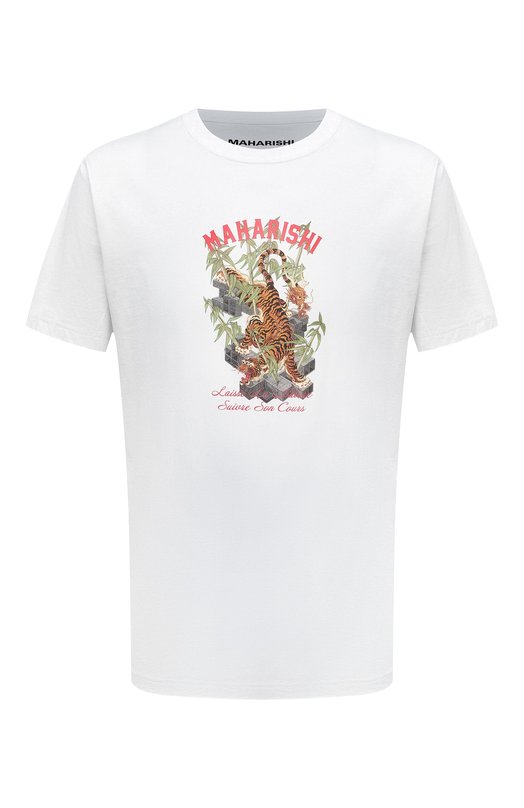 

Хлопковая футболка Maharishi, Белый