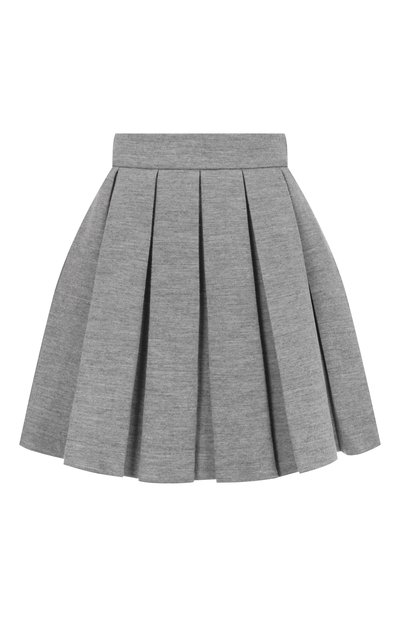 Женская юбка из шерсти и хлопка BALMAIN, арт. FF0LBB09/JL17