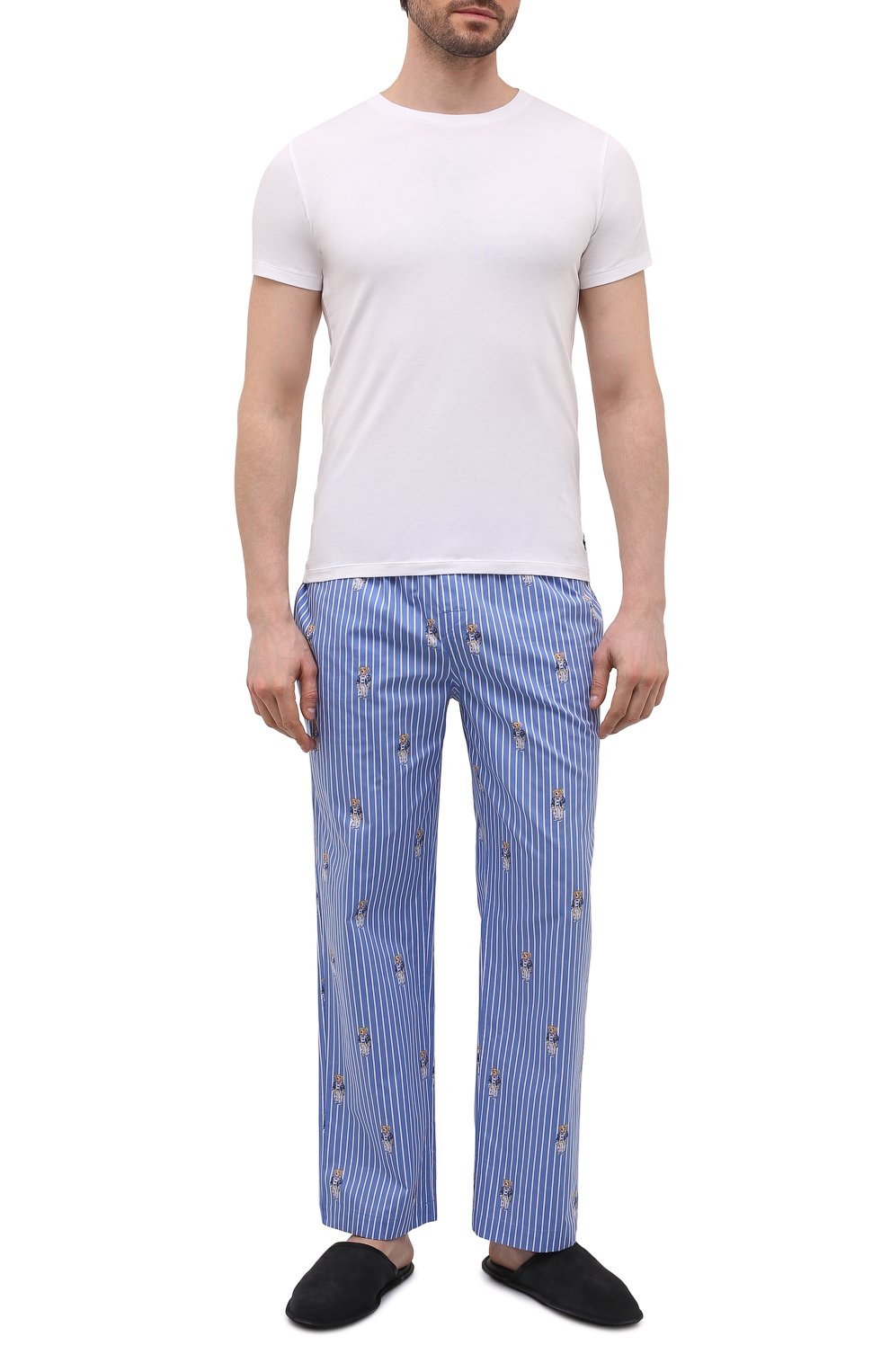 Хлопковые домашние брюки POLO RALPH LAUREN, арт. 714862799/001, фото 2