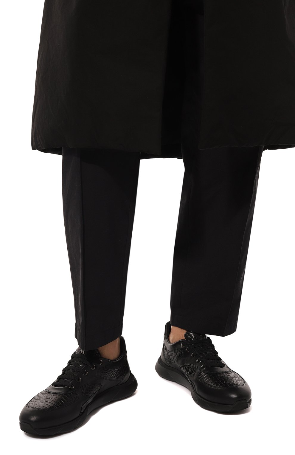 Кроссовки marte с отделкой из кожи аллигатора ARTIOLI, арт. 0S544/CALF/ALLIGAT0R/FABRIC MARTE, фото 3