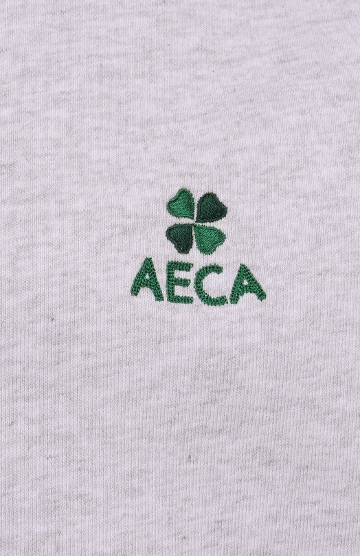 Хлопковая толстовка AECA WHITE AWCMFWBDTSZSO001C0.LIGHT GREY (S) Белый  AWCMFWBDTSZSO001C0.LIGHT GREY (S) Фото 6