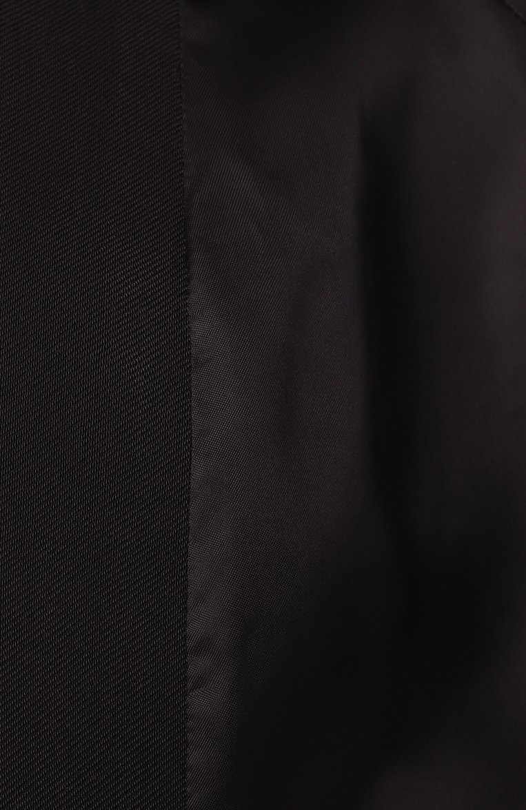 Женский жакет из вискозы и шерсти MUGLER черного цвета, арт. 25P1VE0453196 | Фото 7 (Рукава: Длинные; Материал внешний: Вискоза; Длина (для топов): Удлиненные; Женское Кросс-КТ: Жакет-одежда; Стили: Кэжуэл; 1-2-бортные: Однобортные)