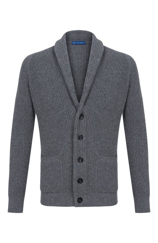 Кардиган из шерсти и кашемира Andrea Campagna M5625-6145FB Серый M5625-6145FB