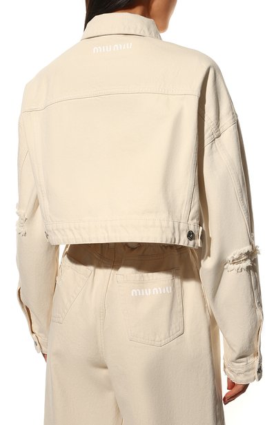 Джинсовая куртка MIU MIU, арт. GWB140-10KV-F0379, фото 4