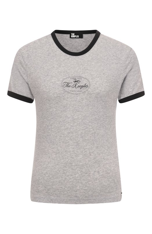 Хлопковая футболка The Kooples FTSC30021K Серый FTSC30021K